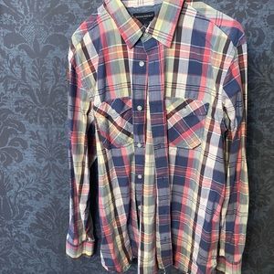 Banana republic plaid button down